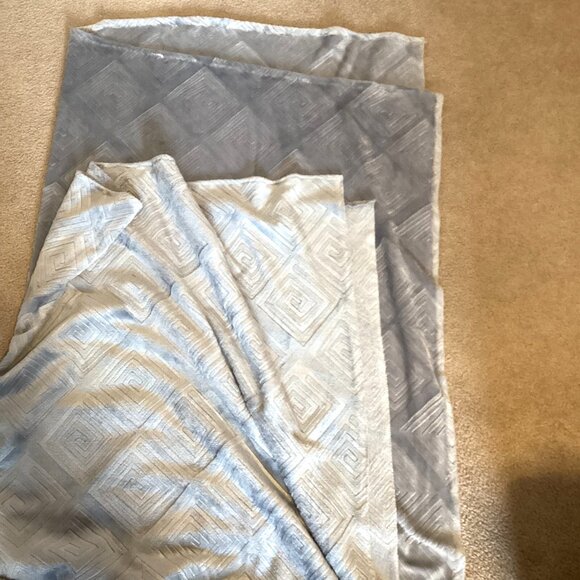 Gray Minky Fabric 1 One Piece of Material Quilting Sewing Crafting - Picture 3 of 5